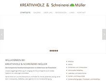 Tablet Screenshot of kreativholz.com